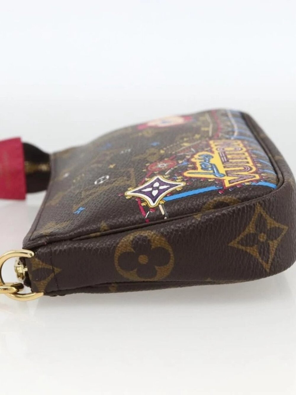 LOUIS VUITTON Monogram Vivienne Mini Pochette Accessoires M81637 Auth 167034SM - Picture 4 of 14